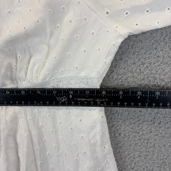 Torrid Eyelet Babydoll Top 2X Boho Peasant Cottagecore Romantic Feminine 2022 - Picture 10 of 13